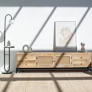 ตู้วางทีวีหวายสองบานสี่ลิ้นชัก รุ่นวันดานา ลูนาริส เวนโต้ สไตล์โมเดิร์น  งานสานธรรมชาติ - Product Image 1