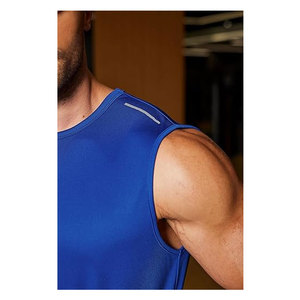 Mens Sleeveless Shirt Quick Dry Workout Tank Top Gym Muscle T Shirts Sport <b>Athletic</b> Tanks Moisture Wicking Fitness Training - Product Image 2