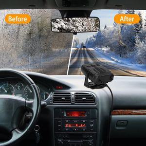 Ventilateur de chauffage et de refroidissement portable 2-en-1 pour voiture, dégivreur et désembueur électrique automatique pour pare-brise, idéal pour l'hiver et l'été - Product Image 4