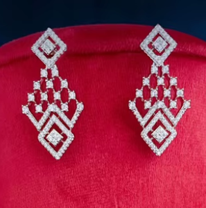 Ensemble collier en zircon scintillant de luxe de belle qualité avec boucles d'oreilles pour mariage fiançailles tenue de fête pour les femmes - Product Image 2