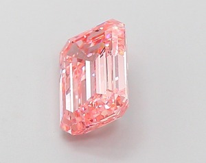 Diamant rose vif fantaisie taille émeraude de 1,71 carat, CVD, clarté VS2, polissage excellent, pierre cultivée en laboratoire, pour bijoux sur mesure - Product Image 2
