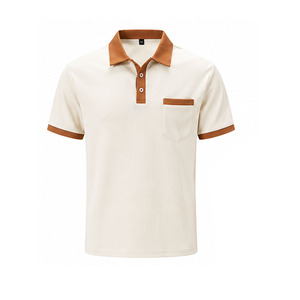 Men's Cotton <b>Waffle</b> Polo <b>Shirt</b> Set With Embroidered Logo Casual Summer Wear Men's Custom Sportswear Summer Shorts Set Breathable - Product Image 3