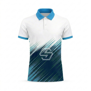 Polo personnalisé de haute qualité avec logo, polo d'été à séchage rapide, polo à manches courtes décontracté, respirant, en polyester tricoté, polo de golf - Product Image 4