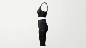 Ensemble de yoga pour femme tendance 2026, nouvelle collection, réversible, uni, grande taille, respirant, léger, taille élastique, 2 pièces, personnalisable - Product Image 5
