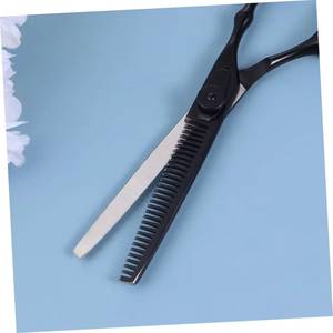 Professional Hair Thinning <b>Scissors</b> VG10 Stainless Steel Blade 30 Teeth <b>Left</b>-<b>Handed</b> Ergonomic Long Handle Salon Use - Product Image 5