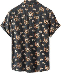 เสื้อเชิ้ตฮาวายชาย Aero Flora แขนสั้น ติดกระดุม ลายดอกไม้ สำหรับฤดูร้อน ชายหาด สวมใส่สบาย น้ำหนักเบา ระบายอากาศได้ดี - Product Image 3