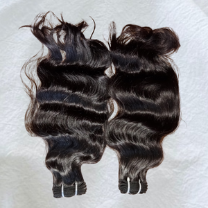 Peluca de Cabello Humano Indio Virgen Remy 100% con Ondas Sueltas Profundas y Cutícula Alineada, Doble Trama a Máquina, Todos los Colores, Paquetes de Proveedor de India - Product Image 6