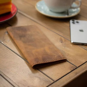 Portacontas de Cuero Genuino Hecho a Mano de Lujo al por Mayor, Presentador de Cheques para Restaurantes con Logotipo Personalizado, Suministro al por Mayor para Hoteles LBH-0202 - Product Image 1