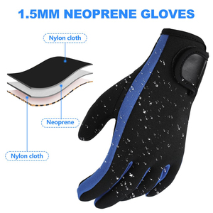 3mm Neoprene Diving Gloves Non Slip Scuba Snorkeling Surfing Water Sports <b>Wetsuit</b> Gloves Extra Grip Winter Swim Mittens - Product Image 2