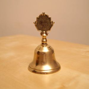 A-One Design Brass Hand Bell Ideal For <b>Mandir</b> Accessories Festival Rituals Housewarming Presents And Cultural Celebrations - Product Image 1