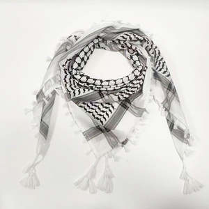 Shemagh Keffiyeh Tejido para Hombre, Bufanda Árabe Palestina Kufiya Arafat Hatta, Marca Original, Poliéster, Unisex - Product Image 2