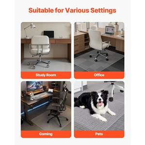 60 X 46-Inch <b>Office</b> <b>Chair</b> <b>Mat</b> <b>for</b> Low Pile Carpeted Floors Durable and Easy-to-Use <b>Chair</b> <b>Mats</b> - Product Image 6