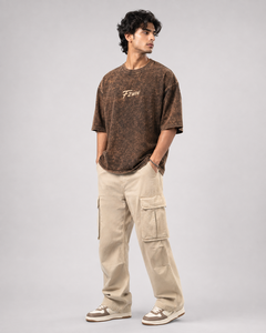 2026 Force 2 Win Wholesales Price Casual Street <b>Collar</b> Oversized Men's Acidwash Plus Size XL Neck Blank 100% Cotton <b>T</b>-<b>Shirt</b> - Product Image 5