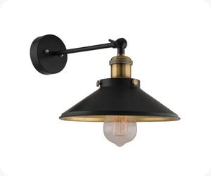 Christmas <b>Light</b> Lamp Modern Nordic Minimalist Brushed Brass Gold Black <b>Wall</b> <b>Sconce</b> <b>Light</b> Fixture Holiday Indoor Decorative Black - Product Image 3