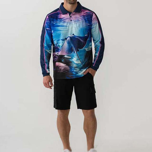 เสื้อโปโลตกปลาแขนยาวคุณภาพพรีเมียมป้องกันแสงแดด UPF50+ สำหรับทุกเพศทุกวัย - Product Image 2