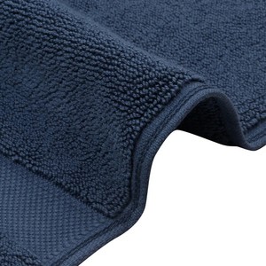 Solid Bath Rug Rectangle 100% Tufted Cotton Non-Slip Rubber Backing Machine Washable Home Use - Product Image 5