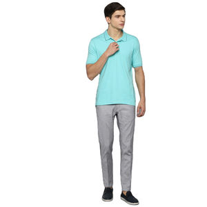 Polo personnalisé pour homme, grande taille, confortable, anti-boulochage, en tissu de coton extensible, respirant, à manches courtes, imprimé - Product Image 1