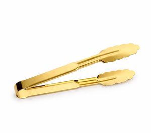 Golden Stainless Steel <b>Serving</b> <b>Tong</b> 24 x 3 cm for Cakes Pastries Desserts Snacks Bread Kitchen Restaurant Buffet <b>Serving</b> Utensil - Product Image 2