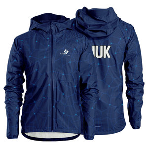 Wholesale Custom Sublimation Windbreaker <b>Jacket</b> Hooded <b>Men</b> Waterproof Lightweight <b>Running</b> Training Team Sports <b>Jacket</b> - Product Image 1