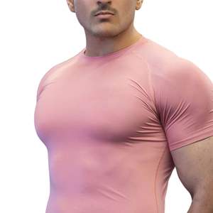 Camiseta Deportiva de Compresión para Hombre, Personalizada, al por Mayor, de Manga Corta, Secado Rápido, Transpirable, para Gimnasio, Entrenamiento, Running, Fitness - Product Image 3