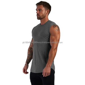 Vente en gros de débardeurs de sport en coton personnalisés, débardeurs de fitness, débardeurs d'entraînement - Product Image 2