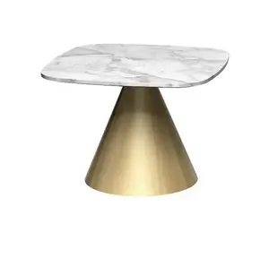 Mesa Auxiliar Plegable de Acero Inoxidable de Calidad Duradera, Diseño Moderno para Sala de Estar, Apartamento, Dormitorio, Mesa de Centro - Product Image 6