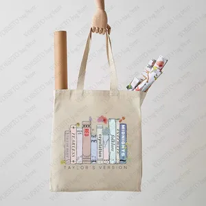 Bolsa de Lona con Diseño Floral del Álbum Swiftie, Merchandise de The Eras Tour, El Mejor Regalo para Fans de TS, Amantes de la Música, Bolsa de Compras - Product Image 2
