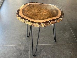 Live Edge <b>Table</b> Wood Slice <b>Table</b> Rustic <b>Coffee</b> <b>Table</b> Natural Wood <b>Table</b> Tree Ring <b>Table</b> Handmade Wood Furniture Live Edge <b>Table</b> - Product Image 4