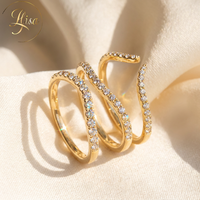 Bague de fiançailles en or jaune de luxe avec diamant rose de laboratoire VVS taille ronde sur mesure, bijoux fins pour femmes