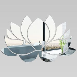 Modern Irregular <b>Pebble</b> Wall Mirror Set Frameless Acrylic Aesthetic Wall Art Sticker Decal for Living Room Home Decor Accent - Product Image 2