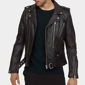 2026 Windproof Waterproof Leather Men Premium Cowhide Conceal Carry Insulated Liner Casual Classic Motorcycle <b>Biker</b> High Street - Product Image 6