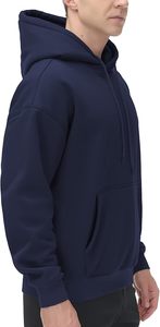 Manufacture Cotton 100% Fleece Drop Shoulder <b>Hoodies</b> Pullover Unisex Custom Heavyweight Regular Fit Embroidery Pocket Sweatshirt - Product Image 3