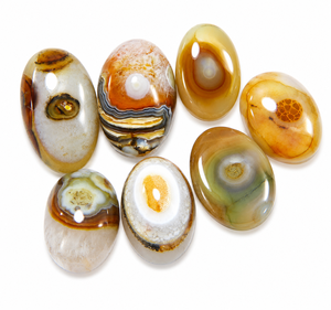 Yellow Yemeni <b>Aqeeq</b> Sulemani Hakik Natural Eye Agate Cabochon Oval Shape Loose Gemstone for Jewelry Making - Product Image 2