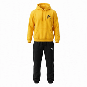 Men <b>Women</b> Midweight <b>Fleece</b> 100% Cotton Street Wear Tracksuit Set Winter Casual Comfortable <b>Jogger</b> Pants Sweatshirt OEM ODM - Product Image 1
