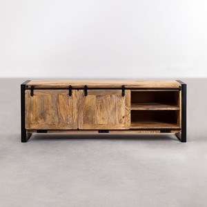 Mueble para TV de madera de mango Vandana Amber Field - Product Image 3