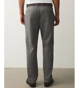 กางเกงชิโน่ผู้ชายสีเทาอ่อน ผ้าคอตตอนสัมผัสนุ่ม ทรงตรง พรีเมียมทวิล ระบายอากาศได้ดี น้ำหนักเบา เหมาะสำหรับธุรกิจ เป็นมิตรกับสิ่งแวดล้อม - Product Image 4