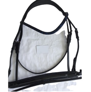 Brida de cuero ecuestre duradera más vendida con decoración de cristales de roca acolchada suave Proveedor superior Fabricante mayorista - Product Image 1