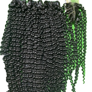 Extensions à clipser en cheveux humains 100% naturels, d'un seul donneur, super double drawn, à pointe plate, avec perruque en cheveux vierges HD - Product Image 6