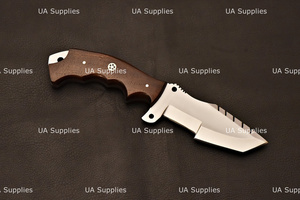 Carbon Steel Handmade Fixed Blade Tracker Style Hunting <b>Knife</b> Industrial Grade Outdoor Camping <b>Knife</b> with Rosewood <b>Handle</b> OEM - Product Image 4