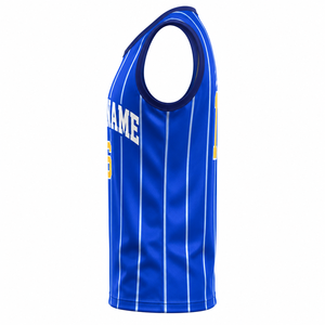 Camiseta de Voleibol Personalizada con Patrón Geométrico Sublimado, Unisex, Sin Mangas, Cuello Redondo, Transpirable, de Secado Rápido - Product Image 3