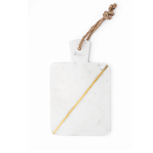 Planche à découper en marbre blanc, compatible lave-vaisselle, pour fruits et pâtisseries, avec détails en laiton, au prix le plus bas - Product Image 5
