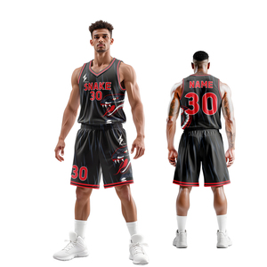 <b>Snake</b> Custom Basketball Jersey Set Unisex Sublimated V-Neck Tank Top Shorts 30 Quick Dry Reversible Athletic Uniform All Seasons - Product Image 1