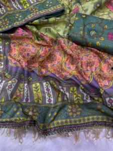 Sari Tradicional Indio de Seda Cosmo Suave con Espejo y Trabajo a Mano, Estilo Bollywood, para Bodas, Fiestas, Diseño Étnico, para Todas las Estaciones, para Mujer - Product Image 5