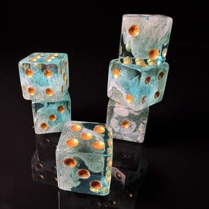 Serie de Criaturas Submarinas, Dados D20 Transparentes, Grandes y Divertidos, de Resina con Bordes Nítidos, para Niños, Cumpleaños, Bautizo, Decoración del Hogar, Juego de 4 Piezas - Product Image 3