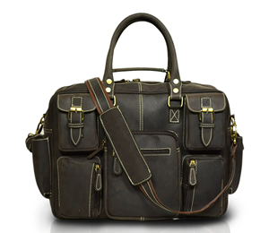 Wholesale Handmade Genuine Cowhide Leather Laptop Messenger Bag Office Briefcase Professional Business Travel Bag 2026 - Product Image 3