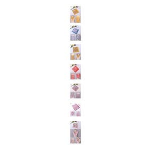 Foulard carré coréen en coton 3-en-1 multifonction 60x60cm, mini bandana, mouchoir, tablier, couleurs assorties - Product Image 4