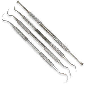 Juego de Instrumentos Dentales Profesionales de Acero Inoxidable, Herramientas Manuales Reutilizables con Agarre Ergonómico para Uso Clínico por Dentavex - Product Image 2