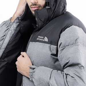 Dernier design, veste matelassée pour homme en polyester 100%, col à capuche, fermeture éclair. - Product Image 5