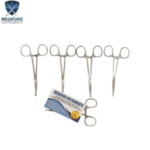 Pinzas Hemostáticas para Mosquitos de la Mejor Calidad, Acero Inoxidable, Rectas y Curvas, Autoclavables, Reutilizables, Instrumentos Quirúrgicos - Product Image 2