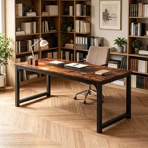 Tavolo da Conferenza dal Design Minimalista Contemporaneo, Lussuoso Pannello in Acciaio Pieghevole Stile Legno per Ufficio o Sala Riunioni Scolastica - Product Image 6